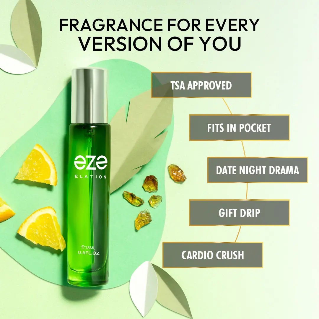 EZE Elation Perfume for Men – Bergamot & Cypress | 18ml – Eze Perfume