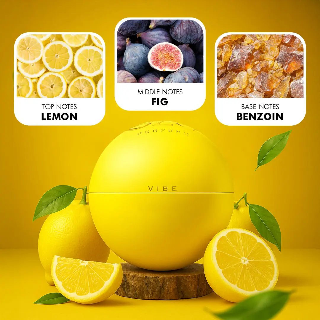 EZE Vibe Unisex Perfume – Lemon, Fig & Cedar | 1oz & 2.5oz – Eze